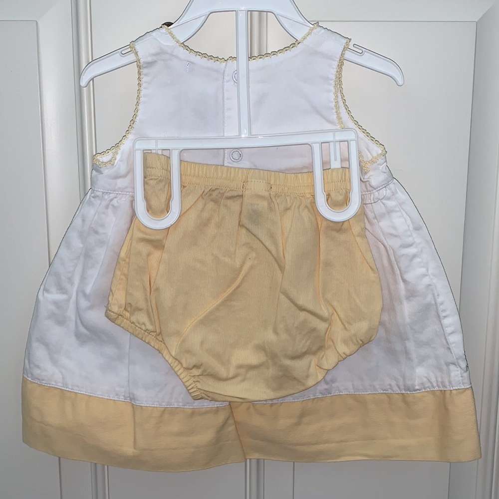 Carter’s, 6-9m, Darling Little Ducky 🐤 Dress, White/Yellow, Appliqué/Embroidery - Picture 5 of 10